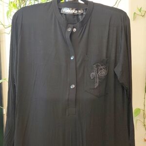 FOXBLOOD 2X SIGNATURE LOUNGE ONSIE LONG SLEEVES BLACK NO RESTOCK